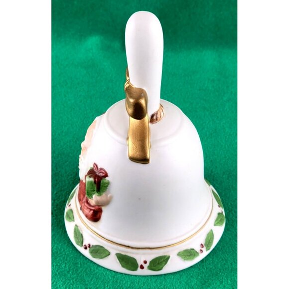 Santa Hand Bell Vintage Christmas Decorative Thomas Net by Flambro  JH1401 - Picture 4 of 5